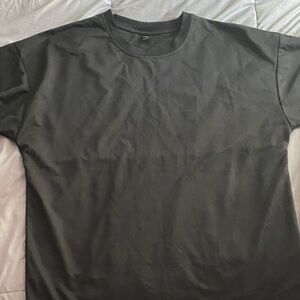 SHEIN Men's Black Short-Sleeve Crewneck Tee